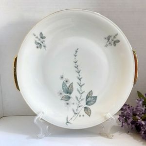 Vintage Cake Platter ELFENBEIN PORZELLAN Serving Plate w Handles BAVARIA Server